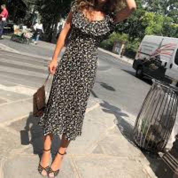 Lou Floral Black Maxi Silk Dress - Picture 4 of 14